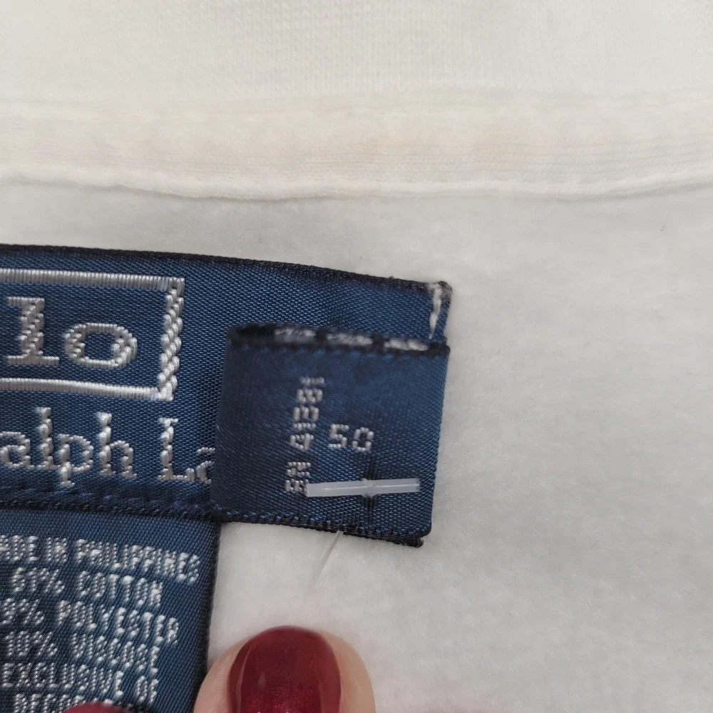 Polo Ralph Lauren Mens XXL White Crewneck Sweatshirt NWT 1274385